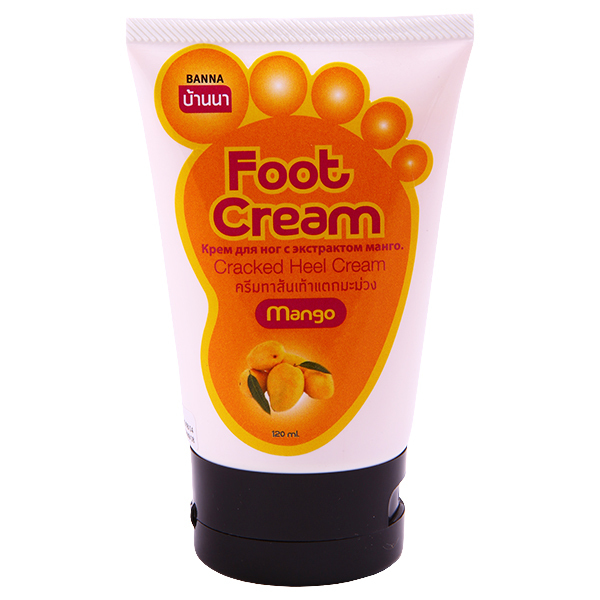 Крем для ног с экстрактом манго. Banna Foot Cream Mango.