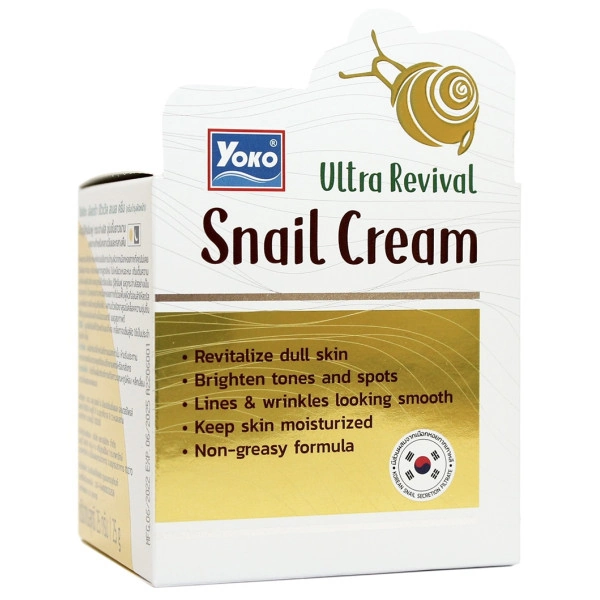 Омолоджуючий крем для обличчя з муцином равлика. Yoko Revival Snail Cream.