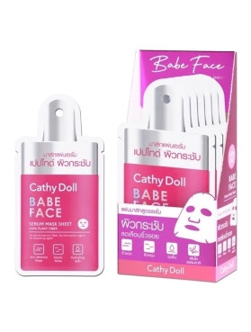 Антивозрастная тканевая маска для лица с эффектом ботокса Babe Face 