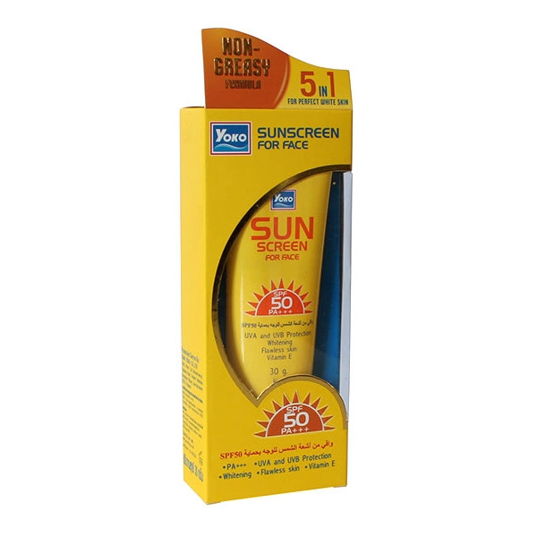 Солнцезащитный крем для лица SPF 50 PA+++ Yoko. Yoko Sunscreen for face.