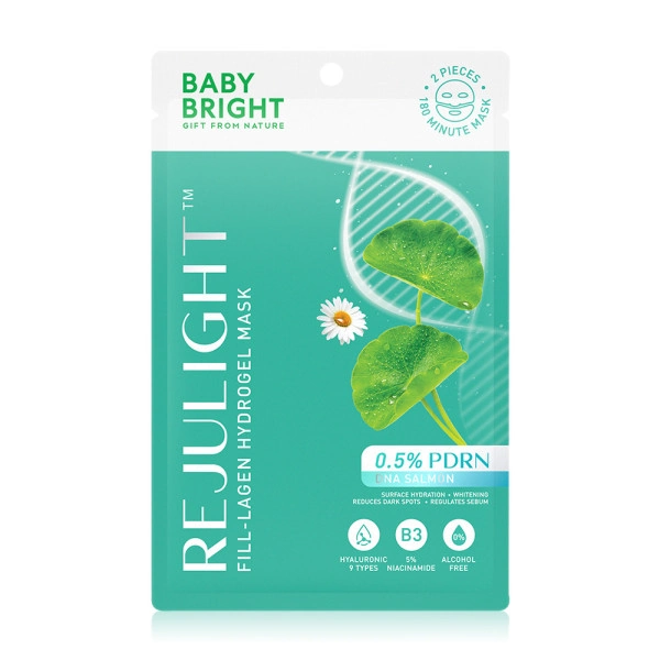 Гидрогелевая маска с PDRN лосося и ботокс-пептидом Baby Bright Rejulight