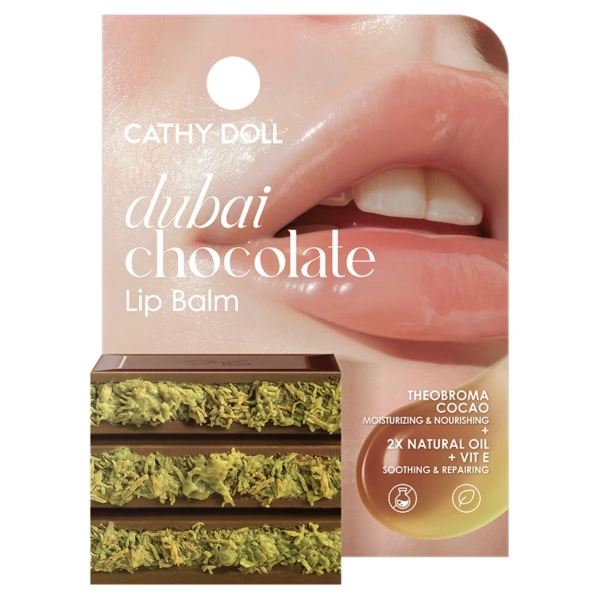 Бальзам-маска для губ «Дубайський шоколад» Cathy Doll