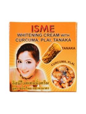 Отбеливающий крем с куркумой, танакой и имбирём. Isme Whitening Cream With Curcuma, Plai, Tanaka.
