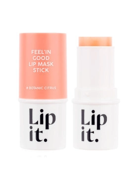 Lip It Botanic Citrus - разглаживающая цитрусовая маска для губ с коллагеном и кофеином