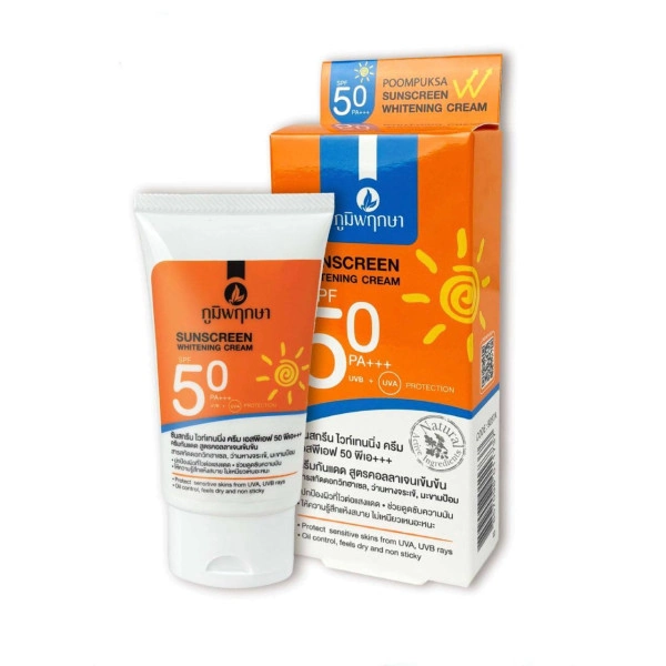 Сонцезахисний крем SPF 50, PA+++ Poompuksa.
