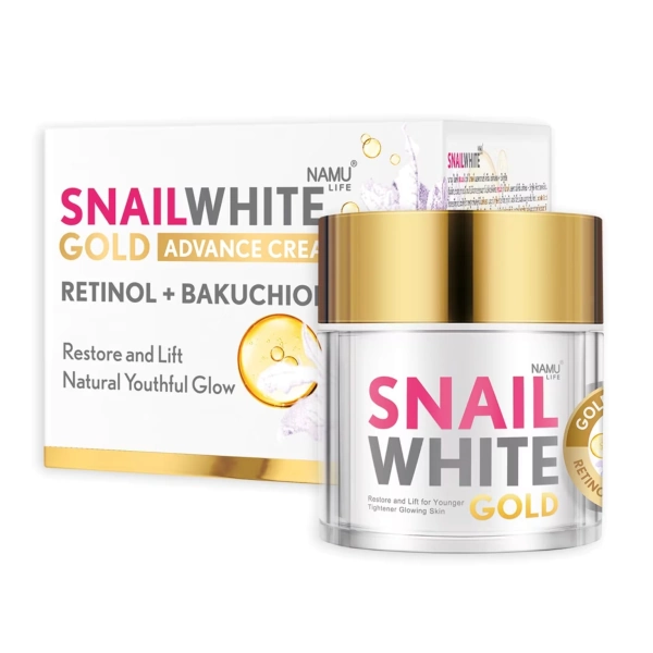 Посилений крем Snail White Gold Advance Advance Cream з ретинолом і бакучіолом