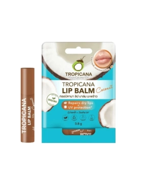Эффективный бальзам для губ с кокосовым маслом Тропикана. Virgin Coconut Oil Lip Balm Tropicana.