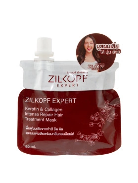 Экспресс-восстановление для волос с кератином и коллагеном — маска ZILKOPF Expert