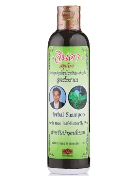 Травяной шампунь от выпадения волос  с синим чаем Джинда.  Jinda Herbal Hair Shampoo.