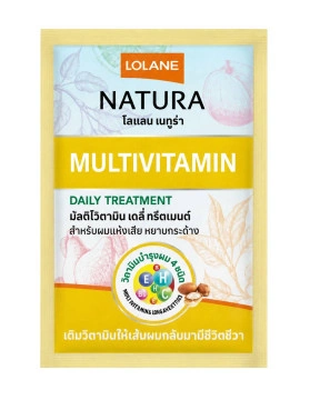 Мультивитаминная маска для сухих и тусклых волос Lolane Natura с маслом ши
