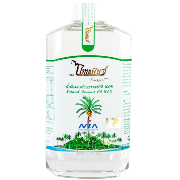 Кокосовое масло первого холодного отжима НИА 500 мл. NIA Natural Coconut Oil 100%.