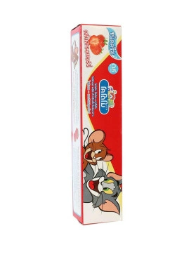 Тайская детская зубная паста Кодомо Клубничка. Kodomo Lion Xylitol Plus Special Toothpaste.