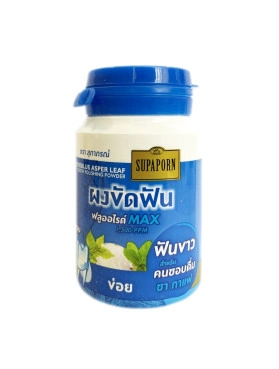 Отбеливающий зубной порошок на основе тайских трав. Supaporn Tooth polishing powder plus herb.