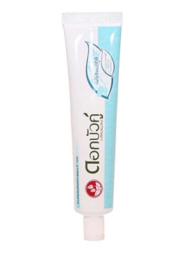Растительная  зубная паста с костью каракатицы, ментол. Twin Lotus Herbal Toothpaste Fresh and Cool.