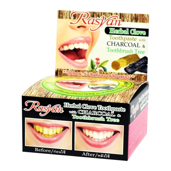 Зубная паста с углём и гвоздикой Isme Rasyan Herbal Clove 25 грамм.