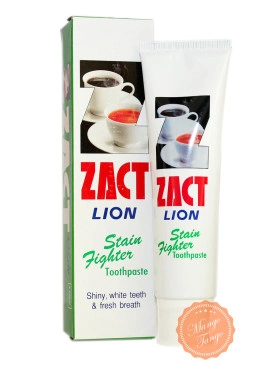 Зубная паста от кофейного налёта.  Zact Lion StainToothpaste.