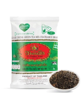 Тайский зелёный молочный чай. Thai Green Milk Tea Number One Brand.